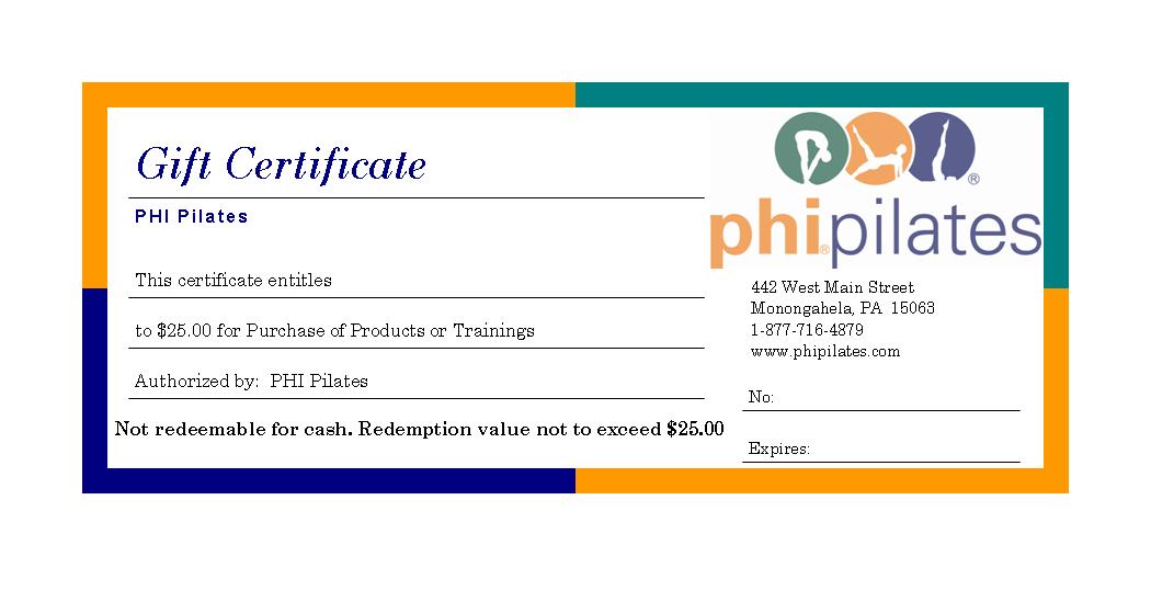PHI Gift Certificates